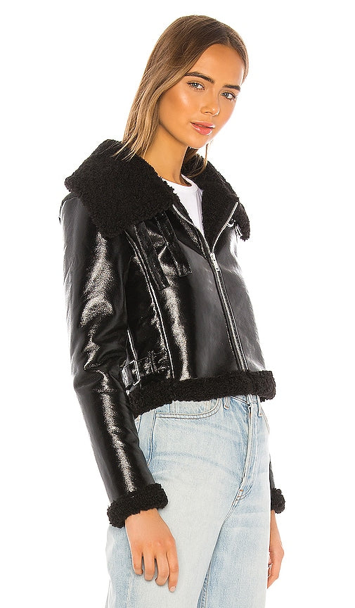 superdown Kimberly Moto Jacket in Black