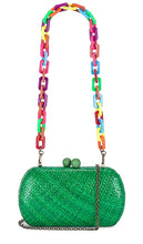 Serpui Clara Clutch in Green