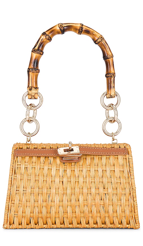 Serpui Chiara Top Handle Bag in Beige
