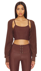 STRUT-THIS x REVOLVE The Shrug in Chocolate - STRUT-THIS x REVOLVE Le haussement d'épaules en chocolat - STRUT-THIS x REVOLVE 巧克力耸肩 - STRUT-THIS x REVOLVE Das Achselzucken in Schokolade - STRUT-THIS x REVOLVE 더 슈러그 in 초콜릿 - STRUT-THIS x REVOLVE Il Coprispalle al Cioccolato
