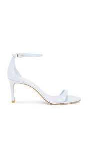 Stuart Weitzman Nudistarc 75 Sandal in Blue | Cielo Heeled Sandals for Women