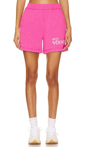 SUNDRY Bon Voyage Short in Fuchsia - SUNDRY Short Bon Voyage en Fuchsia - SUNDRY Bon Voyage 紫红色短裤 - SUNDRY Bon Voyage Short in Fuchsia - SUNDRY Bon Voyage 쇼츠 - VARIE Bon Voyage Short in fucsia