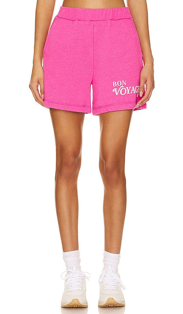 SUNDRY Bon Voyage Short in Fuchsia - SUNDRY Short Bon Voyage en Fuchsia - SUNDRY Bon Voyage 紫红色短裤 - SUNDRY Bon Voyage Short in Fuchsia - SUNDRY Bon Voyage 쇼츠 - VARIE Bon Voyage Short in fucsia