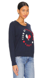 SUNDRY Club Pickleball Sweatshirt in Navy