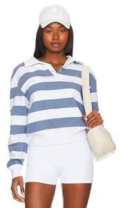 SUNDRY Sail Collar Sweatshirt in White - SUNDRY Sweat-shirt à col voile en blanc - SUNDRY 白色风帆领套头衫 - SUNDRY Sweatshirt mit Segelkragen in Weiß - SUNDRY 세일 칼라 스웻셔츠 화이트 색상 - SUNDRY Felpa con colletto a vela in bianco