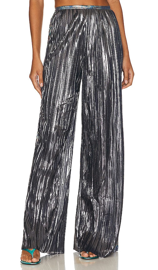 Sabina Musayev Adam Pants in Metallic Silver - Pantalon Adam Sabina Musayev en argent métallisé - Sabina Musayev Adam 金属银色长裤 - Sabina Musayev Adam Hose in Metallic-Silber - Sabina Musayev 아담 팬츠 - Pantaloni Sabina Musayev Adam in argento metallizzato