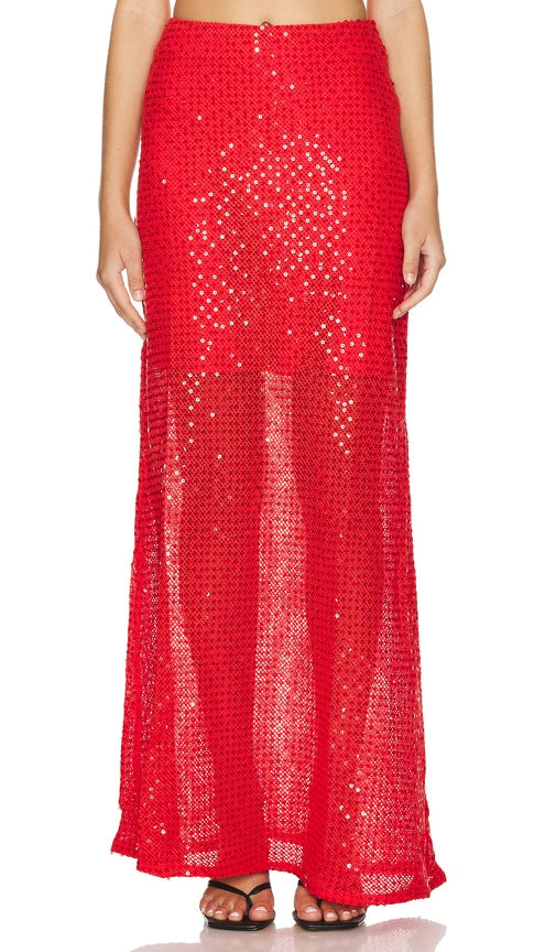 Sabina Musayev Juliana Skirt in Red - Sabina Musayev Jupe Juliana en rouge - Sabina Musayev Juliana 红色裙子 - Sabina Musayev Juliana Rock in Rot - Sabina Musayev Juliana 스커트 - Gonna Juliana di Sabina Musayev in rosso