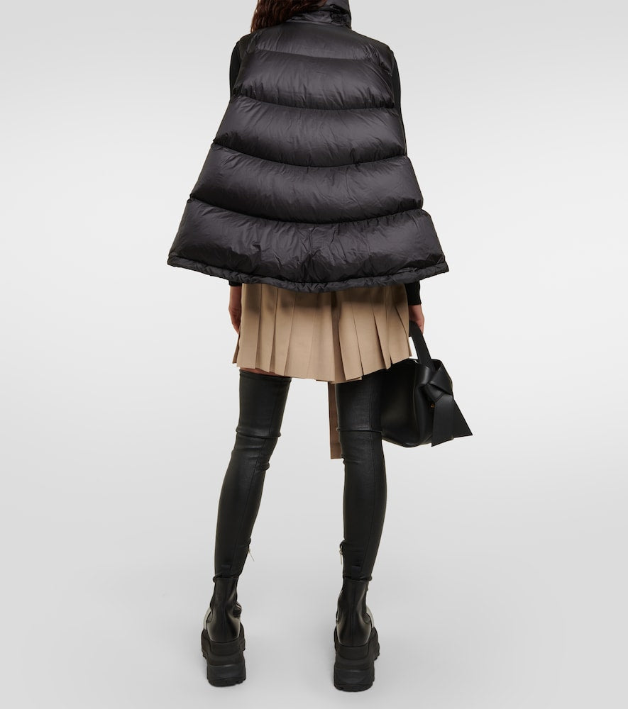 Sacai Asymmetric quilted down vest