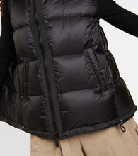 Sacai Asymmetric quilted down vest