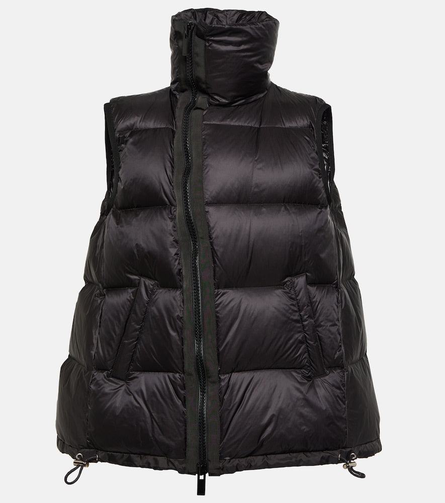 Sacai Asymmetric quilted down vest - Sacai 不对称绗缝羽绒背心