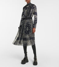 Sacai Bandana-printed midi dress