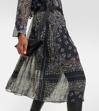 Sacai Bandana-printed midi dress