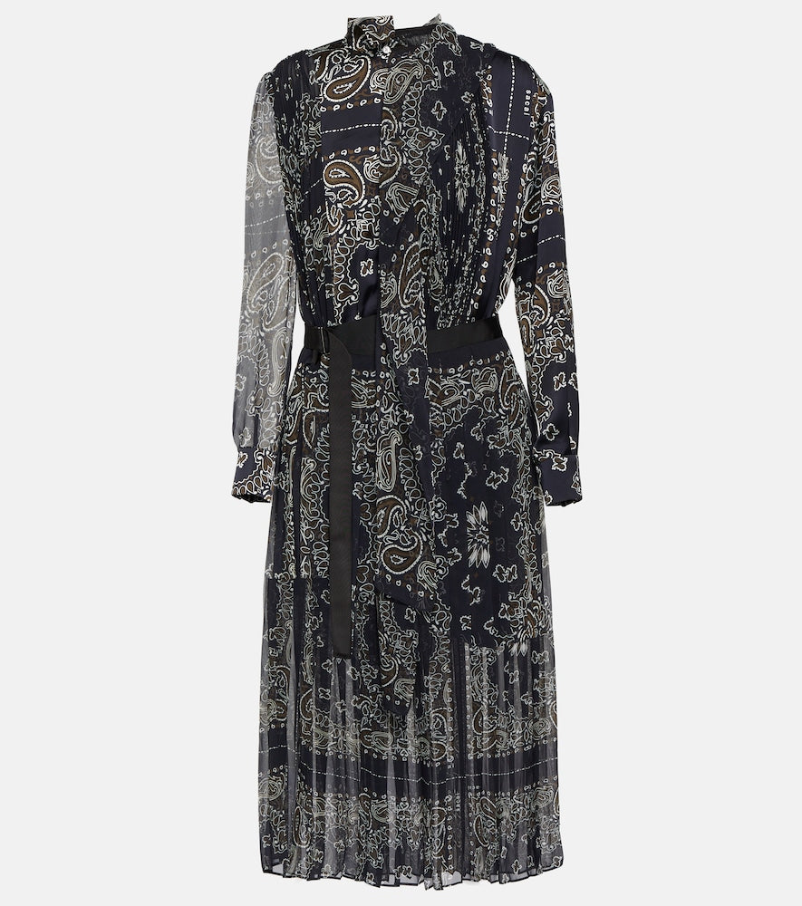 Sacai Bandana-printed midi dress. Sacai Bandana 印花中长连衣裙