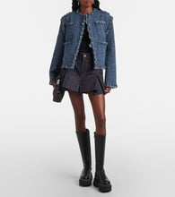 Sacai Denim tweed jacket