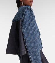 Sacai Denim tweed jacket