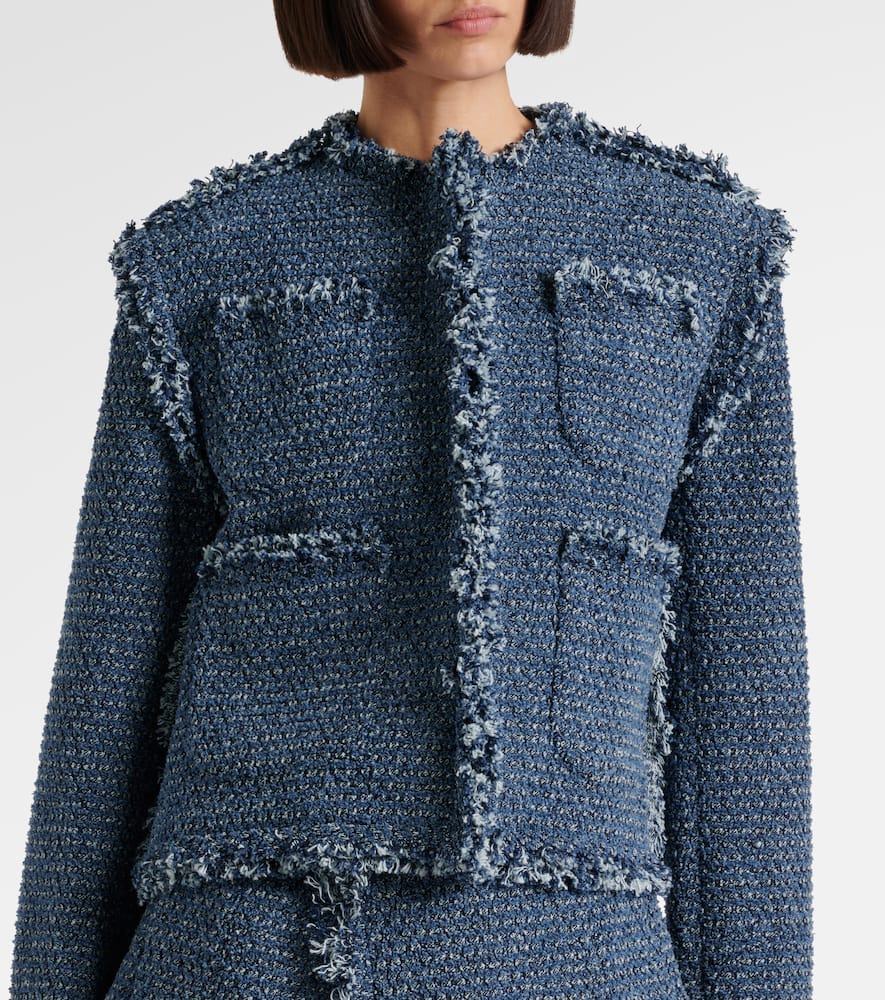 Sacai Denim tweed jacket