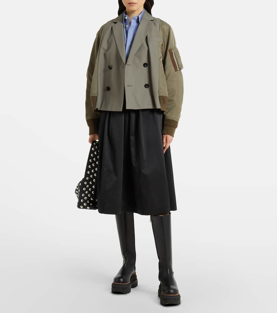 Sacai Double-breasted bomber jacket
