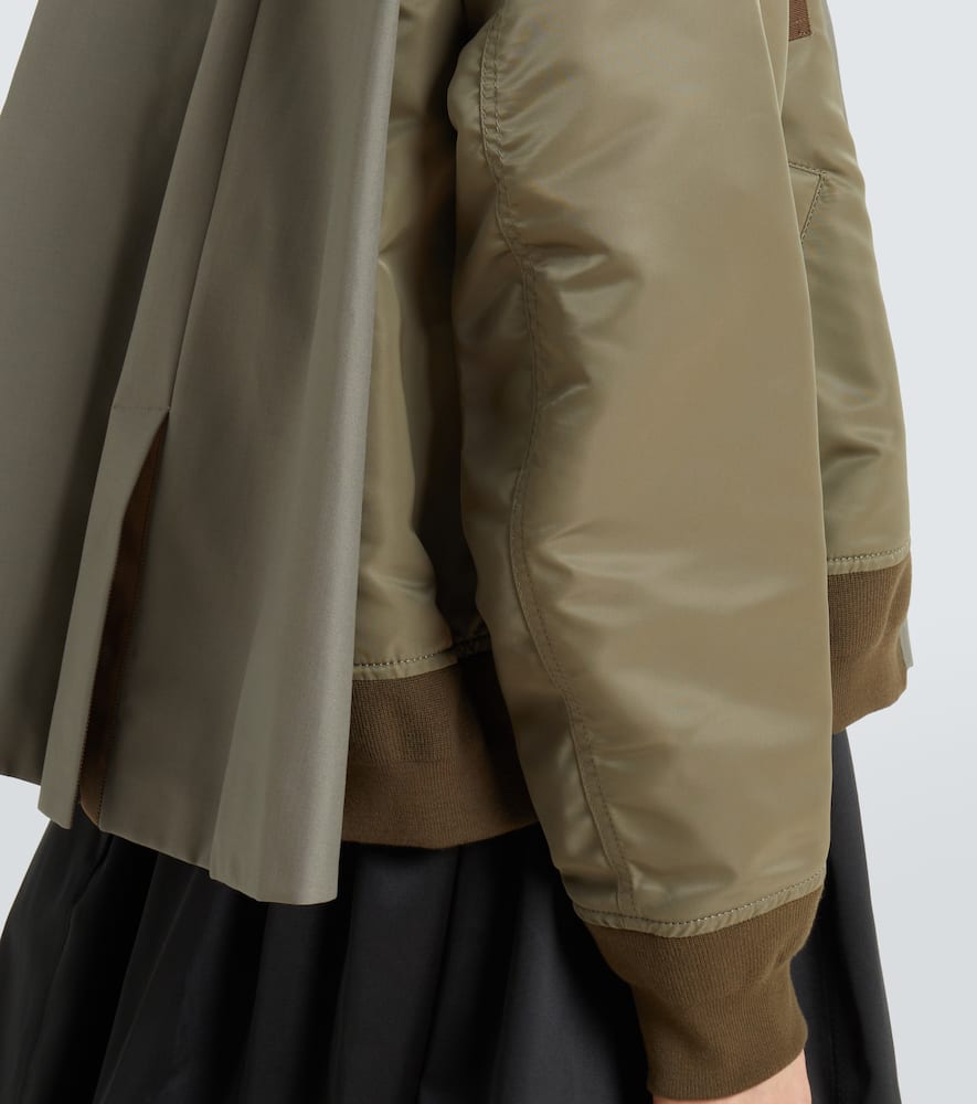Sacai Double-breasted bomber jacket