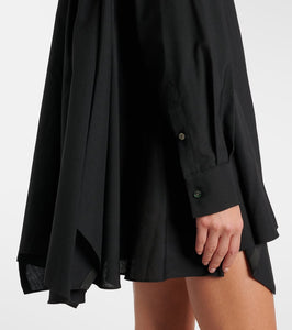 Sacai Draped twill shirt