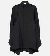 Sacai Draped twill shirt