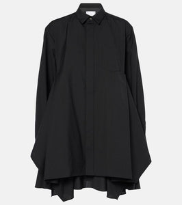 Sacai Draped twill shirt