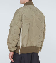 Sacai Embroidered twill bomber jacket