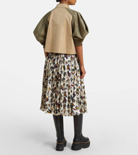 Sacai Paneled cotton-blend jacket