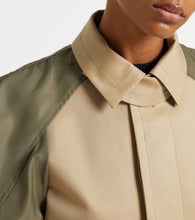 Sacai Paneled cotton-blend jacket
