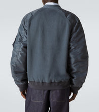 Sacai Paneled knitted twill blouson