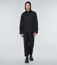 Sacai Pinstriped cotton jacket