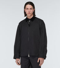 Sacai Pinstriped cotton jacket