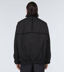 Sacai Pinstriped cotton jacket