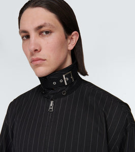 Sacai Pinstriped cotton jacket