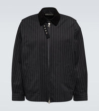 Sacai Pinstriped cotton jacket