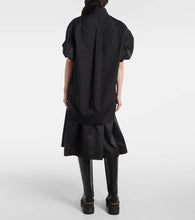 Sacai Poplin and technical twill shirt dress