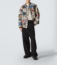 Sacai Printed cotton bomber jacket