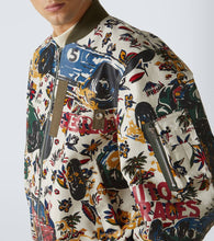 Sacai Printed cotton bomber jacket