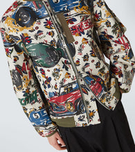 Sacai Printed cotton bomber jacket