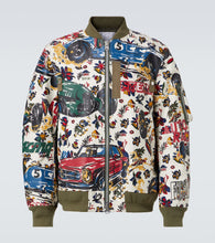 Sacai Printed cotton bomber jacket