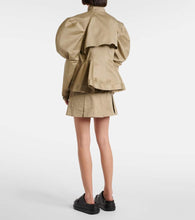 Sacai Puff-sleeve cotton chino jacket