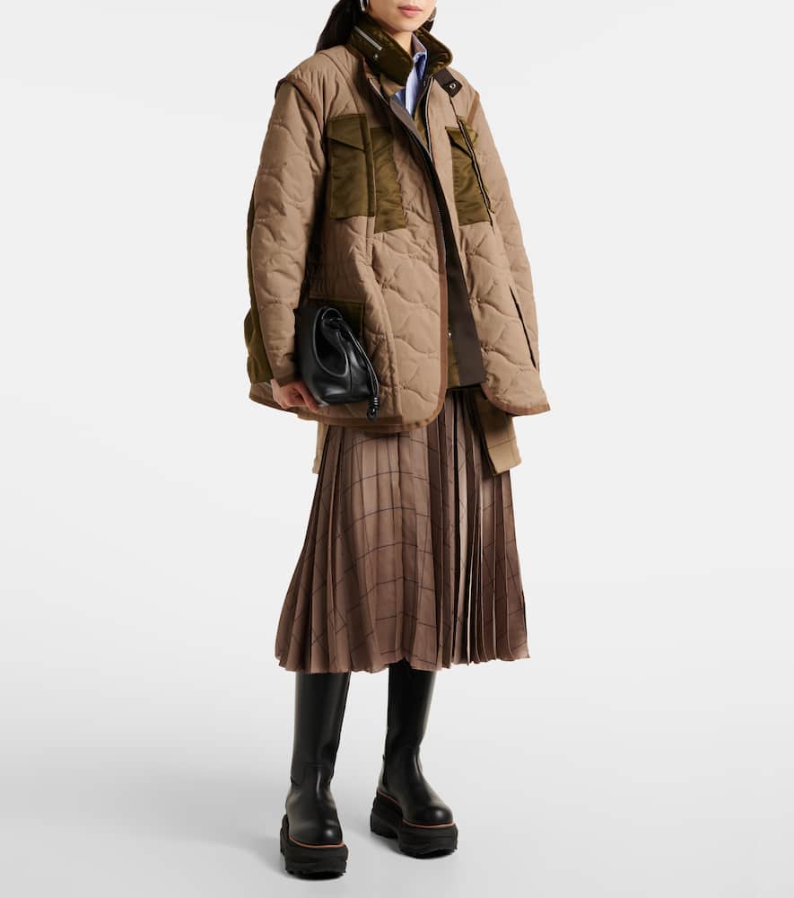 Sacai Quilted ripstop coat