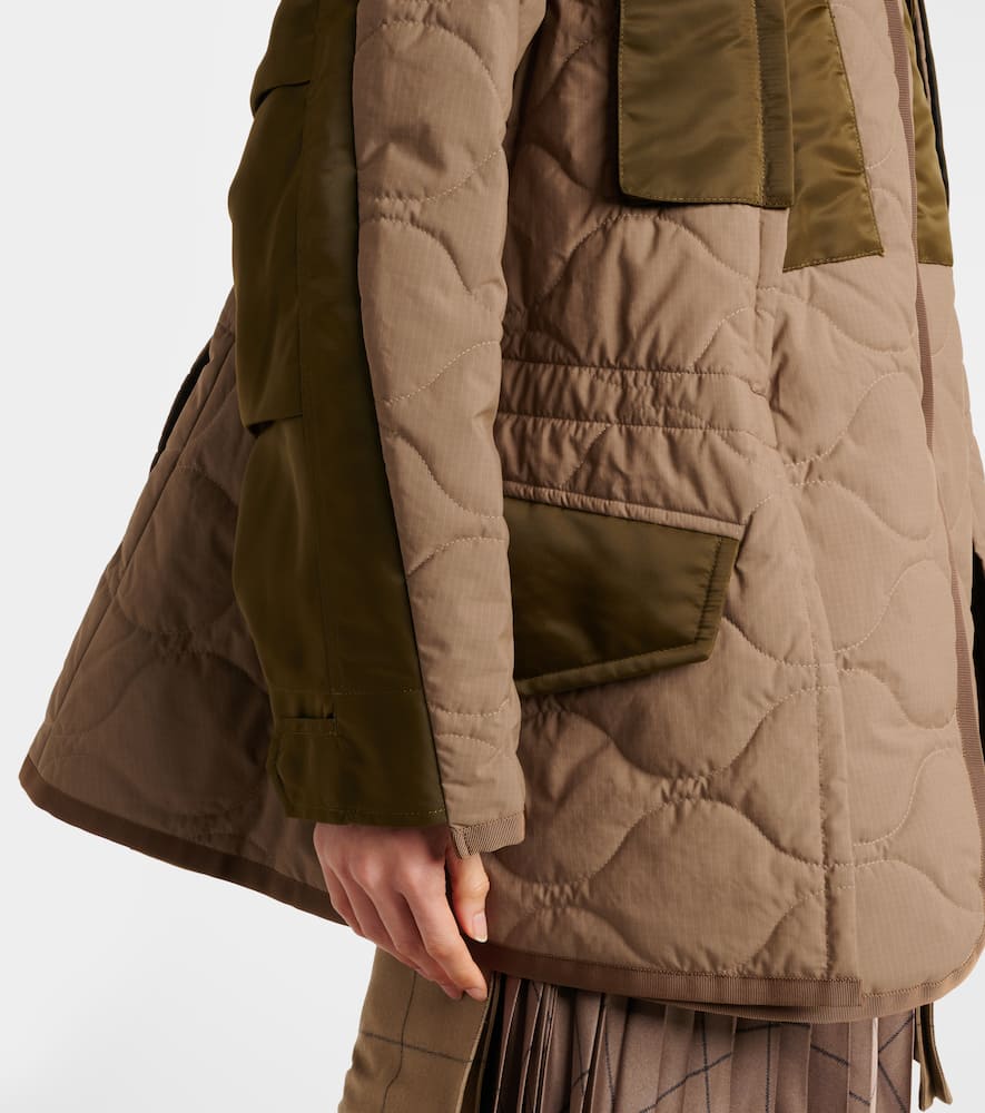 Sacai Quilted ripstop coat