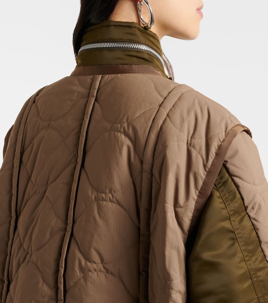 Sacai Quilted ripstop coat