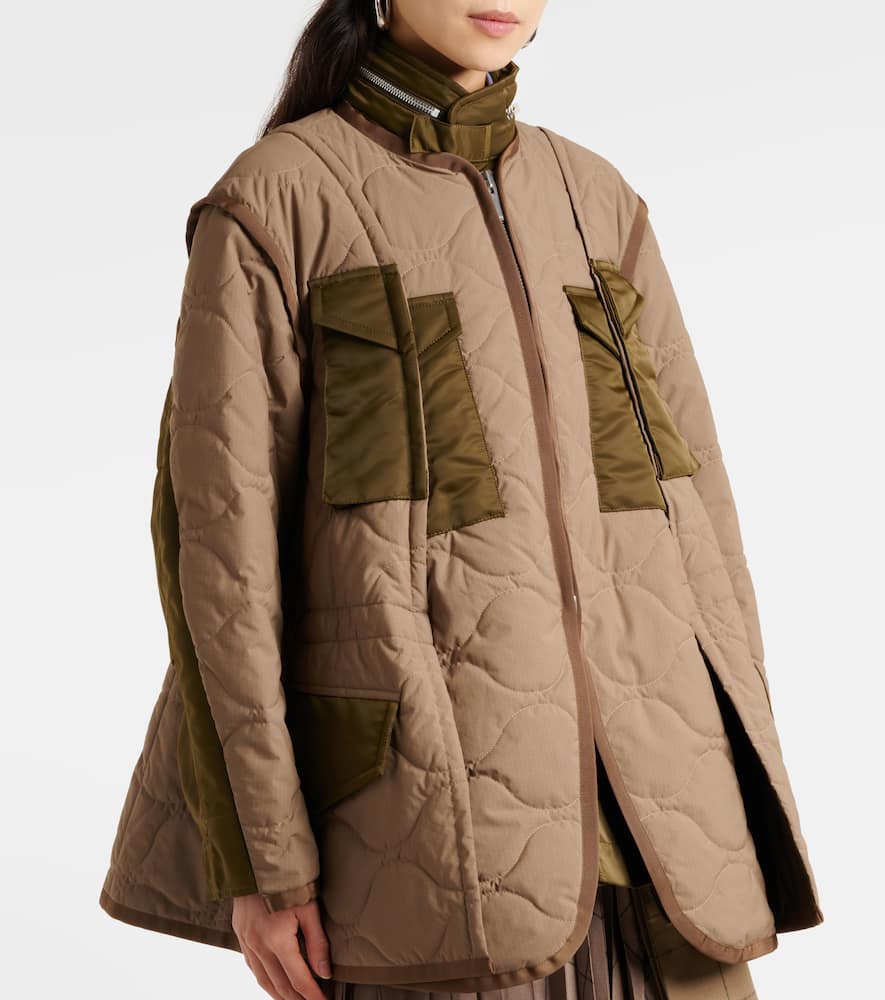 Sacai Quilted ripstop coat