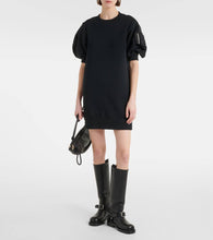 Sacai Sponge cotton-blend minidress