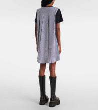 Sacai Striped cotton minidress