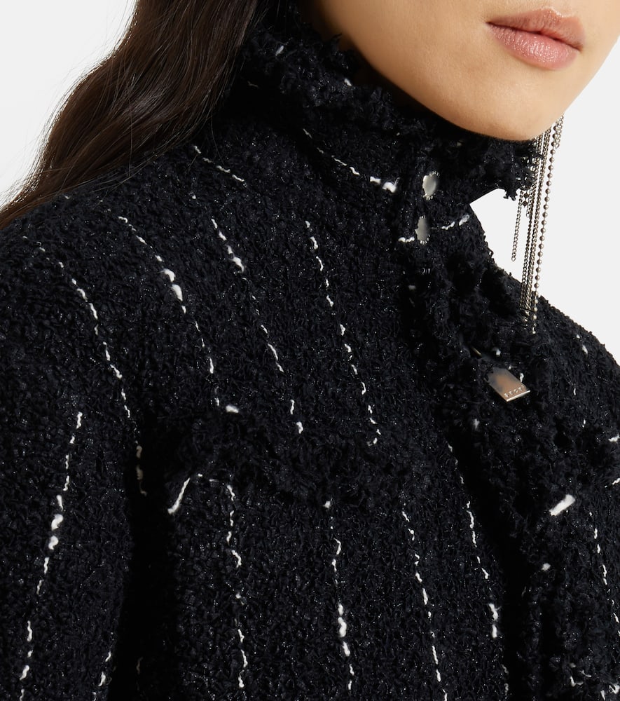 Sacai Striped tweed jacket