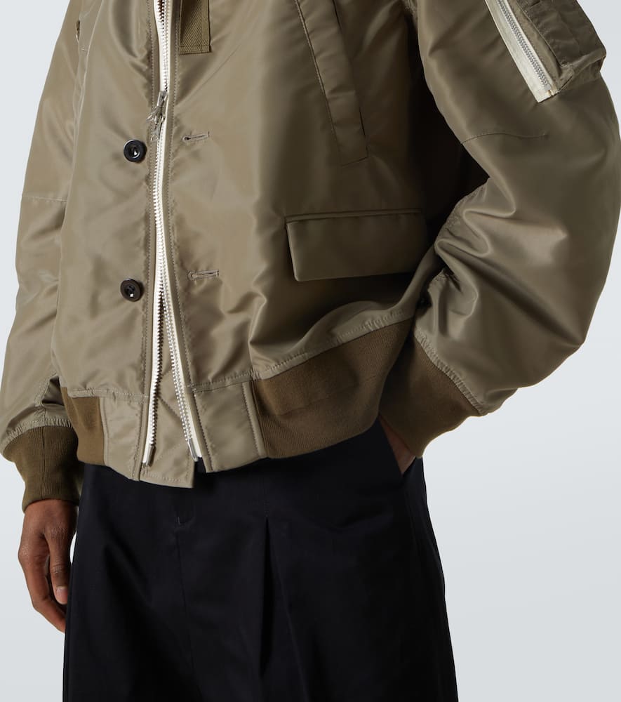 Sacai Technical twill bomber jacket