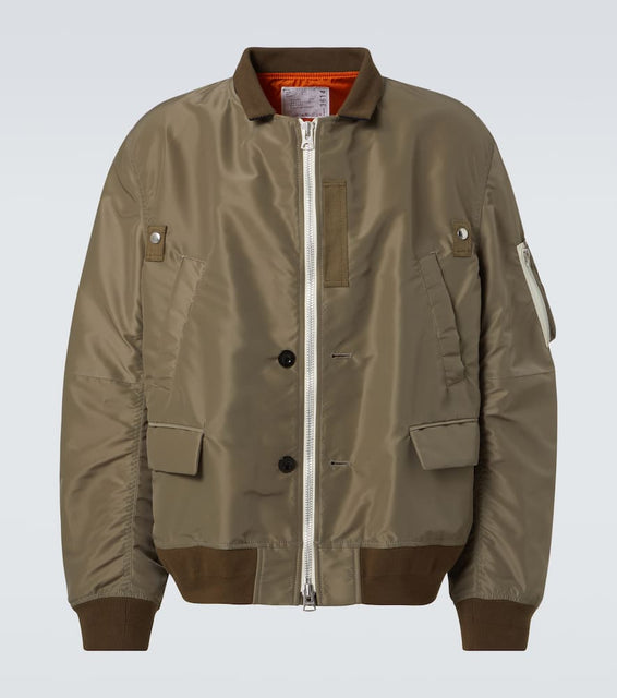 Sacai Technical twill bomber jacket