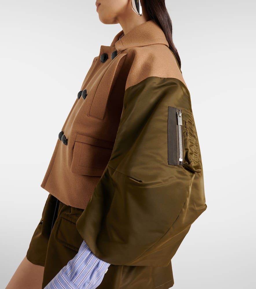 Sacai Wool and twill jacket
